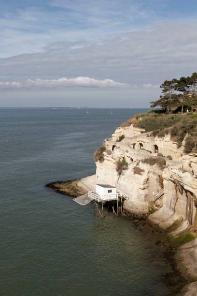 Grottes de Régulus surplombant l'estuaire de la Gironde